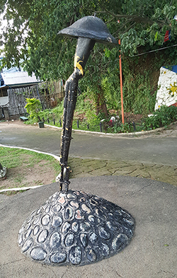 Military tribute statue in the Philippines